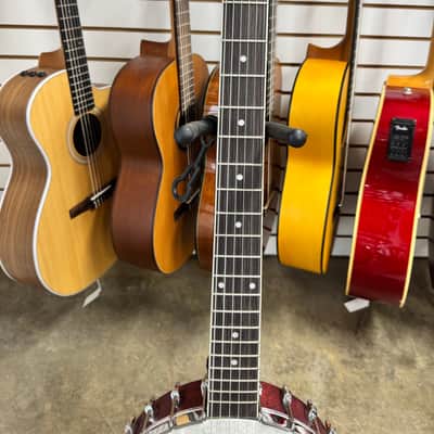 Washburn B6 Americana Series Open-Back 6-String Banjo - Natural Mahogany image 3