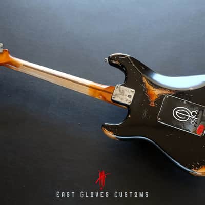 Fender Stratocaster 60th Anniversary Special Edition Black Aged Relic by East Gloves Customs (Rare) image 9