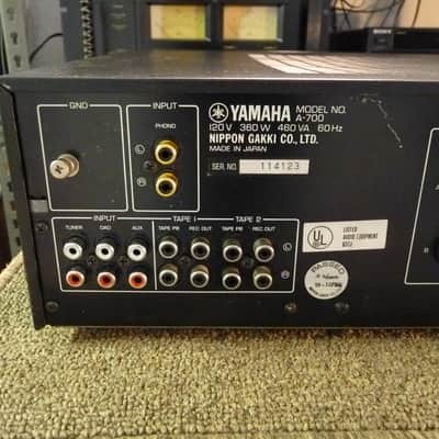 Yamaha A-700 - Reconditioned Integrated Amplifier - 100 x 2 RMS Power - Class A Operation @ 5 Watts image 8