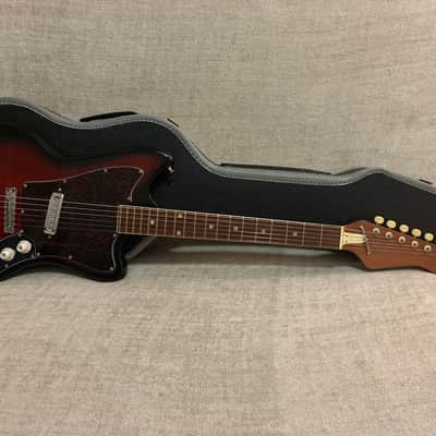 Vintage 1960’s Conqueror Teisco Kawai Kingston 23.5” Short Scale Offset Electric Guitar + 2 Tone Case Japan MIJ image 2