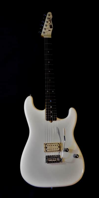 ST. BLUES Eliminator 1 "Billy Gibbons" 1984 White. Strings & Things Workshop. VERY RARE Plays Great image 1