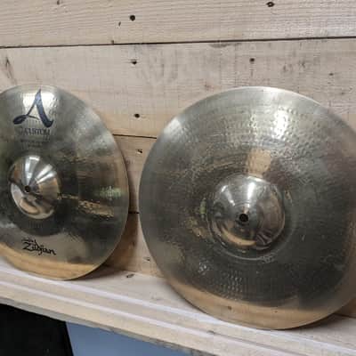 Zildjian 14" A Custom Hi-Hat Cymbals (Pair) 1991 - Present - Brilliant image 3