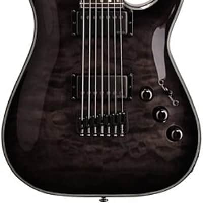 Schecter Hellraiser Hybrid C-7, Trans Black Burst, 7-string image 2