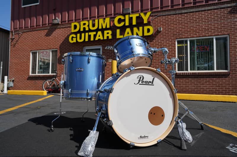 Pearl Masters Maple Complete MCT Series Chrome Contrail Lqr. 3pc Maple Shell Pack | (12, 16, 20") image 1