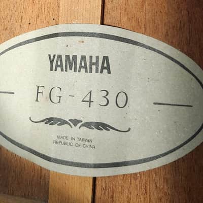Yamaha FG-430 "Dove" 80's - W/ New Gig Bag - Natural Gloss *Nice* image 6