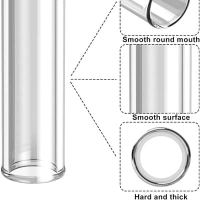 Multisize Glass Guitar Slide Set of 8 - Glass Guitar Slides for Electric and Acoustic, Include Guitar Slides Large Small Medium and Extra Large Slide Guitar image 3