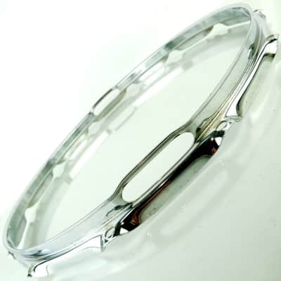 Ludwig 15"12Lug 80s Resonant 1.6mm Marching Snare Drum Rim/Hoop Triple Flange US image 1
