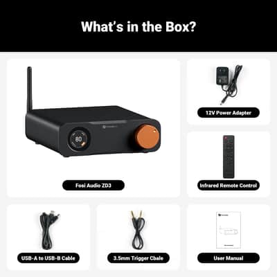 Fosi Audio ZD3 Balanced DAC | ES9039Q2M Preamplifier, Bluetooth & HDMI ARC image 8
