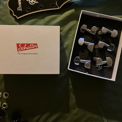 Schaller M6 135 Locking Tuning Machine Set 2024 - Chrome image 1