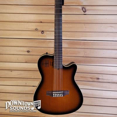 1999 Godin A12 12-String Acoustic/Electric Guitar with Godin Hard Case - Sunburst, 6lbs 6oz image 2