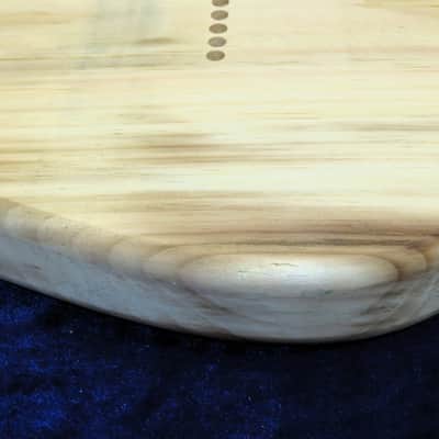 1 Piece 40 year Aged Pine Strat body Standard Hardtail 2lbs 15oz #3695  **IMPORTS INCLUDED image 7