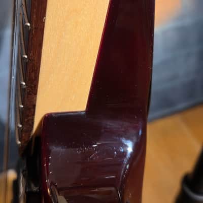 ESP LTD MH-100 QM NT See Thru Black Cherry w/ ESP HSC image 14