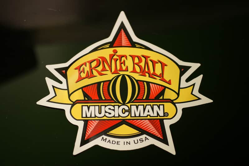 Ernie Ball Music Man Guitar Strings Authentic Vinyl Sticker Decal Star Red Logo image 1