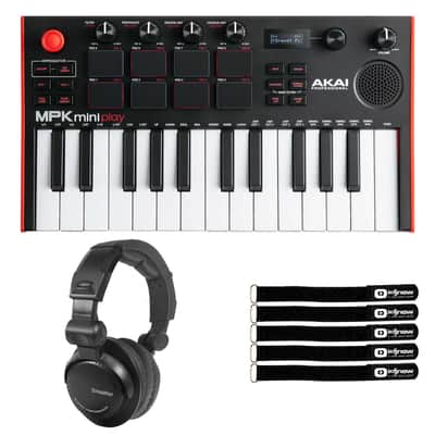 Akai Professional MPK Mini Play MK3 Mini Keyboard with DJ Headphones