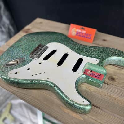 Fender - RLR Partscaster Stratocaster -  Aged Irish Mist Halo-Flake Sparkle  - Robert Cray Pickups image 16