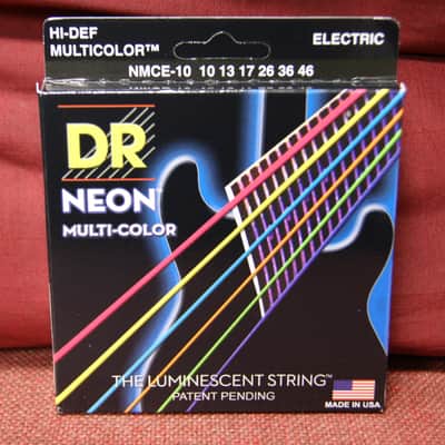 DR Neon NMCE-10 multi colour electric guitar strings 10-46 image 1