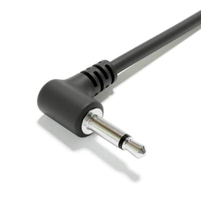 ExcelValley [Black | 45 cm - 17.72"] 5-Pack - Right Angle Hopscotch Mono Splitter Y Patch Cables TS 3.5mm 1/8" Eurorack Synth image 5