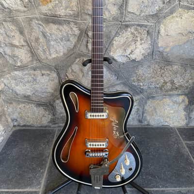1960s Hopf Saturn 63 - Brownburst - Museum Condition - 100% Original w/ Tremolo & Demo Video image 2