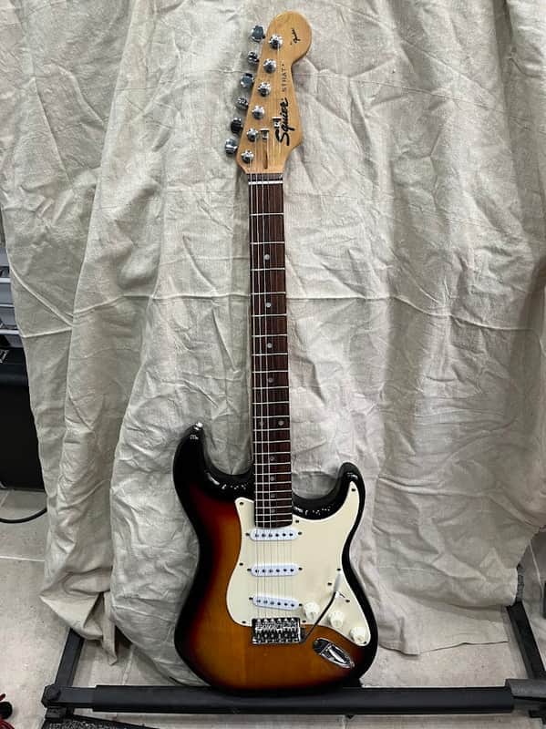 Fender Squier Yako Factory 50th Anniversary Stratocaster Sunburst 1996 w/ Iron Gear Texas Loco pickups and series wiring image 1