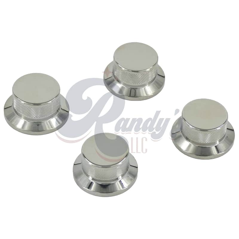 Advanced Plating 3008N-4 Flat Top Hat Knobs (4-Pack) - Fits Gibson® Les Paul® Goddess-Nickel image 1