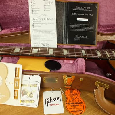 Gibson Les Paul 58 Historic Reissue Black Binding Green Lemon Burst Custom Shop 2018 imagen 2