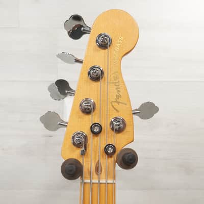 Used Fender American Ultra II Jazz Bass V Bass Guitar White image 13