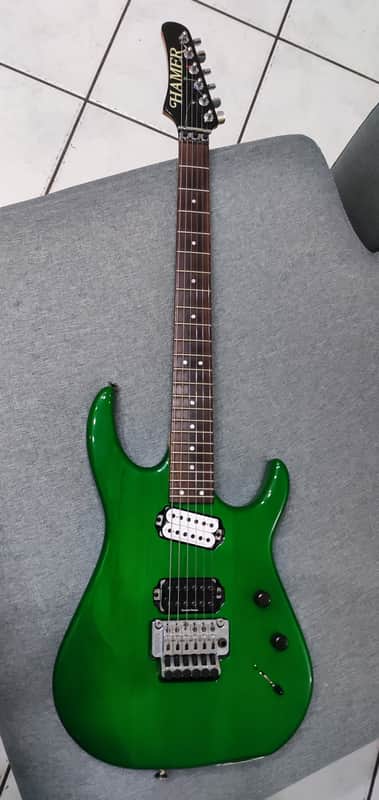 RARE Hamer Diablo USA 90s Transparent Green *MINT* W/OHSC image 1