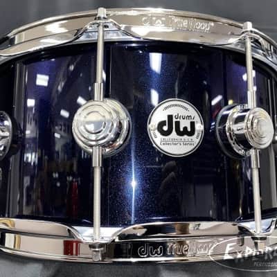 DW Collectors 6.5 x 14 Lacquer Specialty Snare Drum (Purple pearl over solid black) image 9