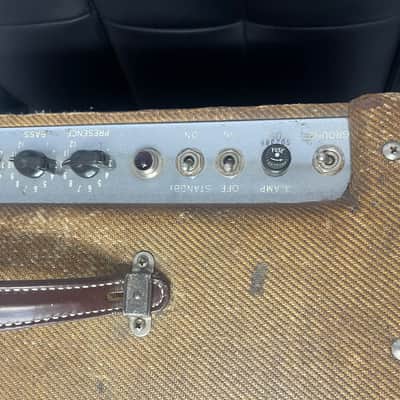 Fender Pro 5E5-A Narrow Panel 18-Watt 1x15" Guitar Combo 1955 - 1960 - Tweed image 7