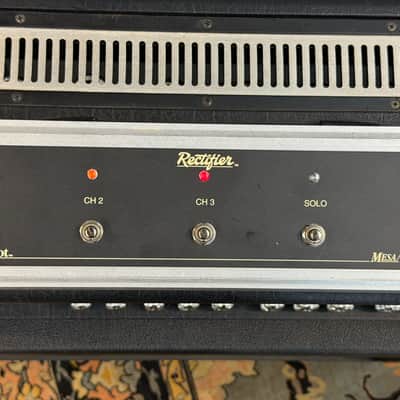 Mesa Boogie Dual Rectifier Solo Head 3-Channel 100-Watt Guitar Amp Head 2009 Bigfoot Foot Switch image 2