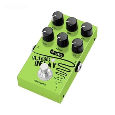 Classic Delay Effect Pedal, True Bypass 600ms Delay Time Guitar Effects Pedal for Electric Guitar Bass image 3