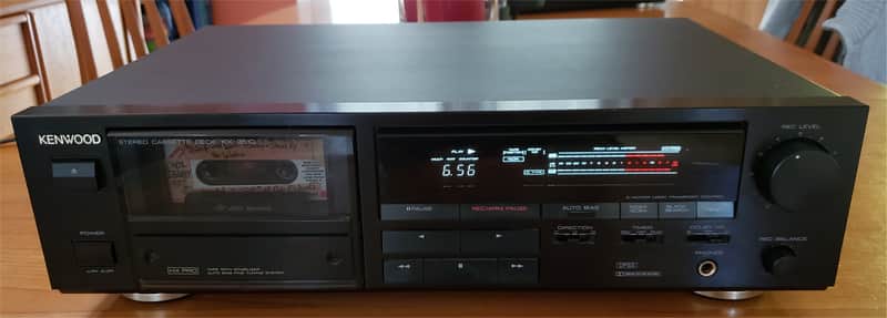 Kenwood KX-3510 Auto-Reverse Cassette Deck- Like New 1989 Vintage
