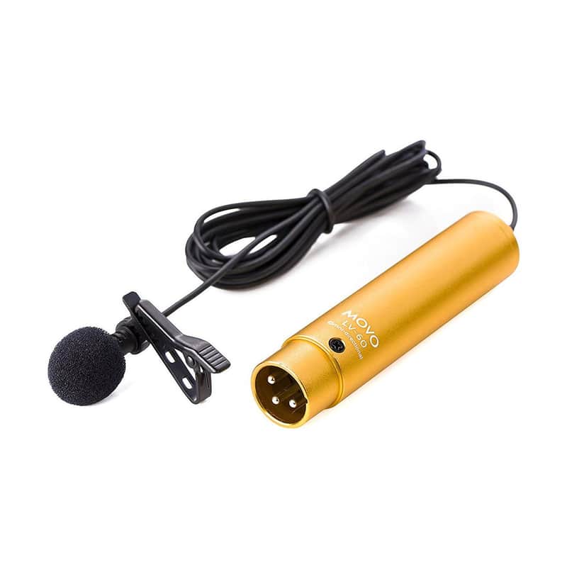 Movo Photo LV-6 Pro Grade XLR Omnidirectional Lavalier Condenser Microphone image 1