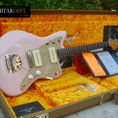 ♚ AS NEW ♚2022 FENDER Custom Shop '59 Journeyman Relic 250K JAZZMASTER ♚SUPER FADED SHELL PINK !♚Handwounds♚FAT C♚RSD image 1