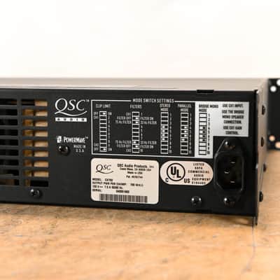 QSC CX702 2-Channel 700W Power Amplifier CG01V6S image 5
