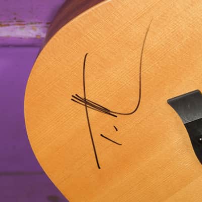 2003 Taylor Baby Travel Guitar w/Tim McGraw Signature (VIDEO! Fresh Setup, Ready) image 7