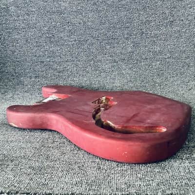 Red Left Hand 4 String Precision Bass Style Body image 3