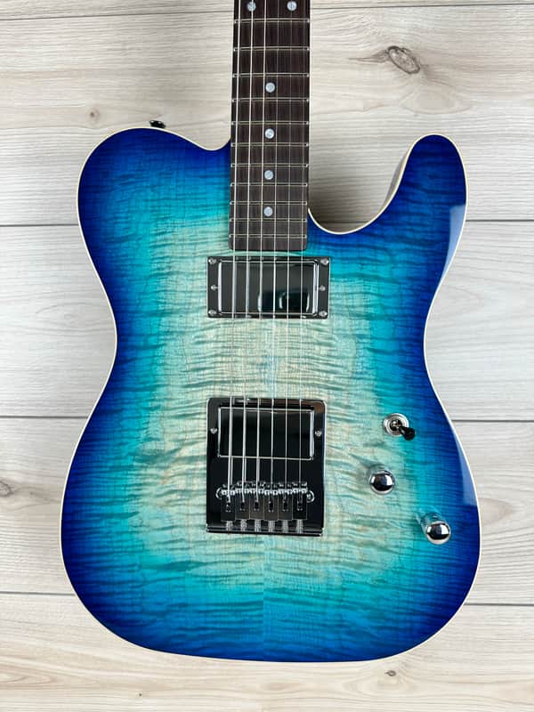 Schecter USA Custom Shop PT Custom HH - Trans Sky Blue image 1