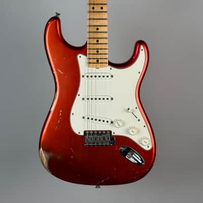 2019 Fender Custom Shop ‘68 Relic Stratocaster Faded Candy Apple Red image 5