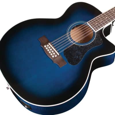 Guild F-2512CE Deluxe - Dark Blue Burst B-Stock image 1