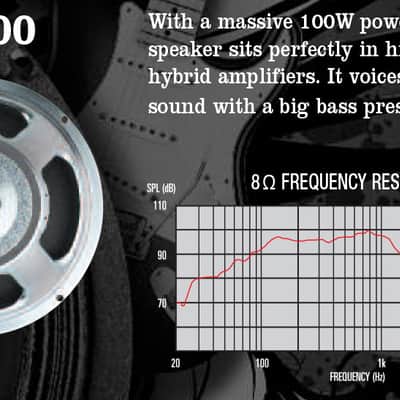 Celestion G12T-100 'Hot 100' 12" 16ohm 100W Ceramic Magnet Guitar Speaker 97dB 86Hz image 4