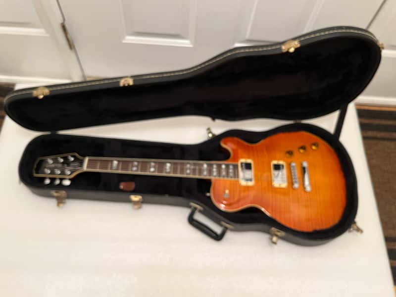 RARE! Hamer USA Monaco Super Pro Singlecut 2003 Cherry Sunburst Case_284_ image 1