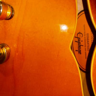 Epiphone Sheraton II Left Handed 1986 - 2007 - Vintage Sunburst image 4