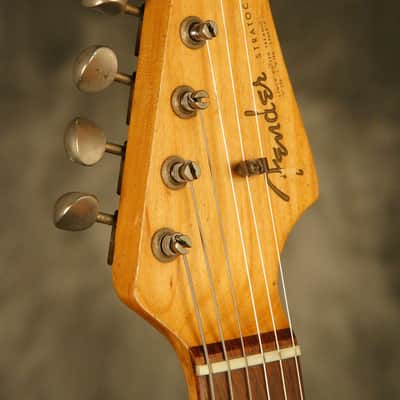 1964 pre-CBS Fender Stratocaster R&R Candy Apple Red '60s nitro factory refinish image 8