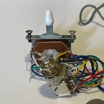 2023 Era Korean Charvel San Dimas Pro Mod Style 1 Guitar Complete Electronics Volume Pot Jack image 4