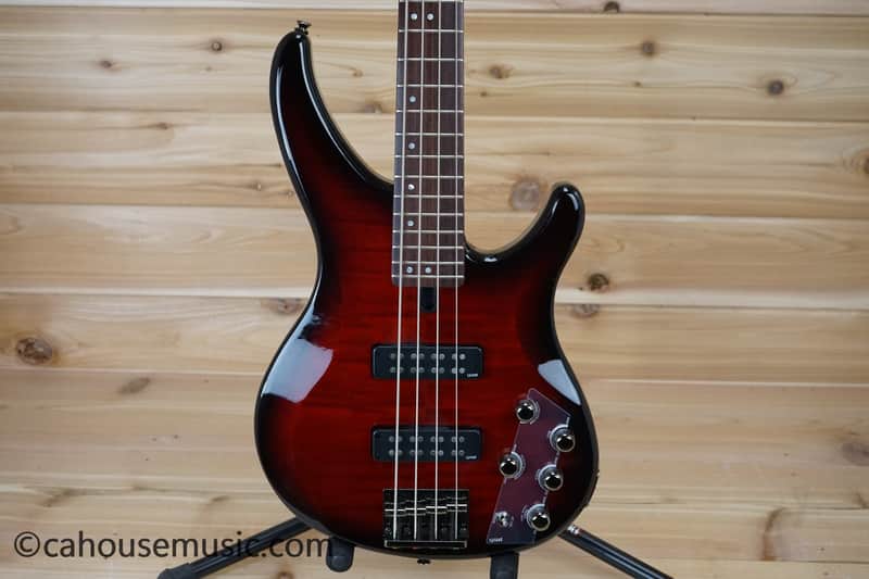 Yamaha TRBX604FM- Dark Red Burst image 1