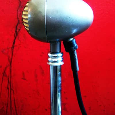 Vintage 1940's RCA MI-12017 dynamic microphone High Z w cable & Snyder DM-1 stand prop display image 7