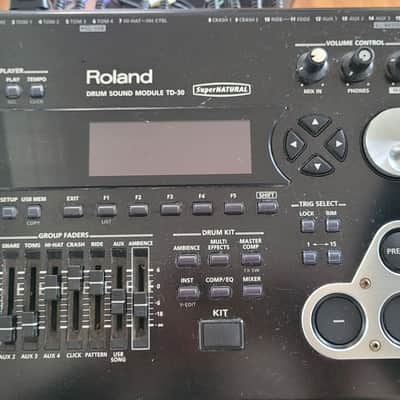Roland TD-30KV V-Drum Kit with Mesh Pads 2010s - Black image 7