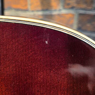 Vintage 1960s Harmony H1260 Sovereign Refinished Sunburst - Neck Set $ Repaired Cracks image 6