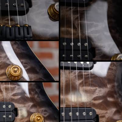ESP LTD JR-608 Javier Reyes Signature Quilted Maple Top Faded Blue Sunburst 2016 w/Gigbag image 16